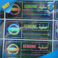 Anti-counterfeiting green color custom hologram stickers/ make hologram stickers